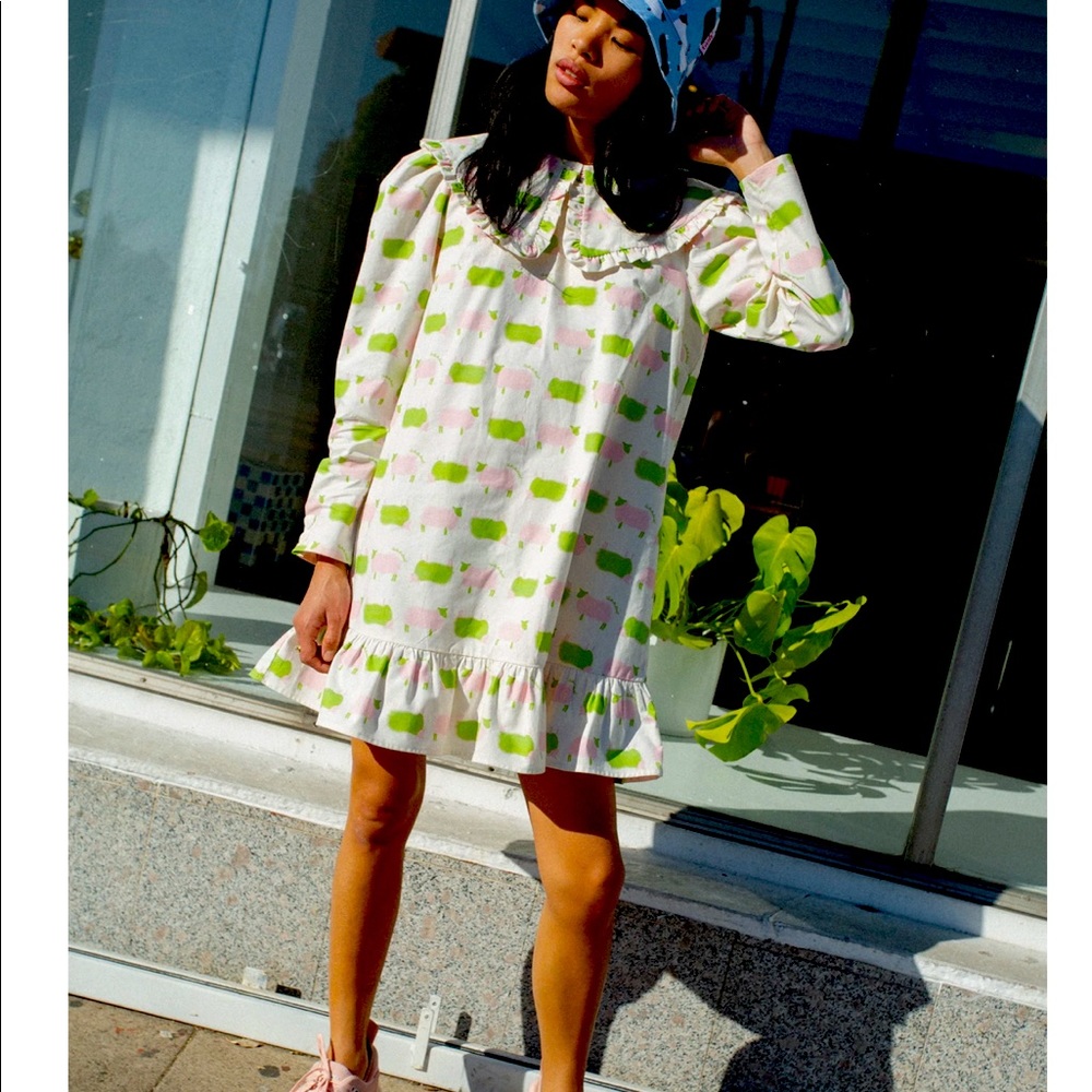 Lisa Says Gah! Counting Sheep Frock Oversized Collar